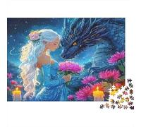 Dragon et Madame Casse-tête 1000 Pièces avec Découpe De Précision,Jeu De Puzzles en Lot Puzzle De Développement Cognitif pour Une Activité Intergénérationnelle,Le Puzzle Le 38x26cm/1000pcs