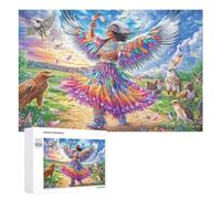 Dragon et Phoenix Face au Flux Puzzle 1000 Pièces pour Famille Soirée Puzzle Résolution De Problèmes Cadeau pour Cohésion 1000 PCS