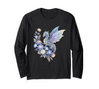 Dragon éthéré Fleur Enchantée Fantasy Fairycore Floral Manche Longue