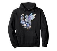 Dragon éthéré Fleur Enchantée Fantasy Fairycore Floral Sweat à Capuche