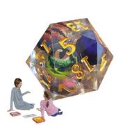 Dragon Eye Cube de Résine Liquide Eye | Résine Jeu de Rôle Yeux Cube Multi-Faces, Effet Quicksand, Artisanat Fait à la Main Décoration de Table pour Anniversaire