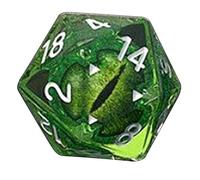 Dragon Eye Dice, 20 Faces Magic Eye Longan Dice, Polyhedral Resin Longan Dice, Color Shiny Eyeball Dice for Tabletop Games Interactive Games Donjons-et-Dragons Accessoires