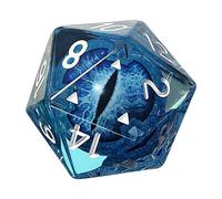 Dragon Eye Dice, 20 Faces Magic Eye Longan Dice, Polyhedral Resin Longan Dice, Color Shiny Eyeball Dice for Tabletop Games Interactive Games Donjons-et-Dragons Accessoires