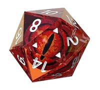 Dragon Eye Dice, 20 Faces Magic Eye Longan Dice, Polyhedral Resin Longan Dice, Color Shiny Eyeball Dice for Tabletop Games Interactive Games Donjons-et-Dragons Accessoires