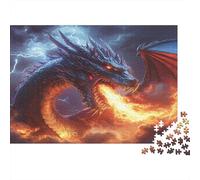 Dragon Fantasy Art Puzzle 1000 Pièces avec Assemblage Fluide, Puzzle Adulte Impossible Difficile Très Difficile Défiante pour Une Activité en Famille, Cadeau De Retraite