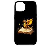 Dragon Fantasy Book Lover Bookish Reader Bookworm Wildflower Coque pour iPhone 13
