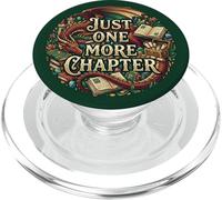 Dragon Fantasy Bookish Just One More Chapter Aesthetic Green PopSockets PopGrip pour MagSafe