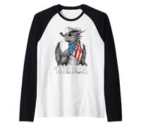 Dragon Fantasy Magic American Flag Bandana Cool Cowboy Chapeau Manche Raglan
