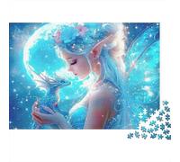 Dragon fée Bleue 1000 Pièce Stock De Cartes Premium Jeu De Puzzle Pack De Valeur Joyeux Cadeau Défi Éducatif Décoration Murale 52x38cm/1000pcs