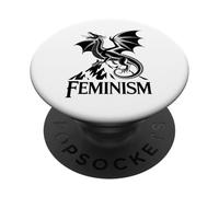Dragon féminisme patriarcat PopSockets PopGrip Adhésif