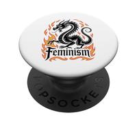 Dragon féminisme patriarcat PopSockets PopGrip Adhésif
