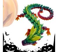 Dragon fidget imprimé en 3D, jouet dragon en imprimé 3D 30 cm | Dragon fidget articulé Noël Halloween mythique fantaisie collection ati