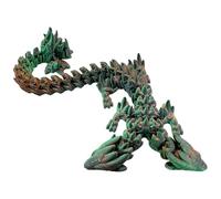 Dragon Fidget Toy - Modèle De À Double Tête Imprimé en 3D | Jouet De Bureau À Articulations Mobiles | Objet De Collection Sensoriel Exécutif | Bureau À Domicile Bibliothèque Table Aquarium