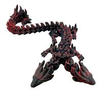 Dragon Fidget Toy - Modèle De À Double Tête Imprimé en 3D | Jouet De Bureau À Articulations Mobiles | Objet De Collection Sensoriel Exécutif | Bureau À Domicile Bibliothèque Table Aquarium