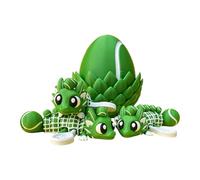 Dragon Figurine - Articulated Fantasy Creature Toy, 3D Printed Movable Sculpture with Hidden Egg Surprise, Flexible Joint Design Display Piece, Ideal for Desk Decoration Collectors Kids Teens Ad