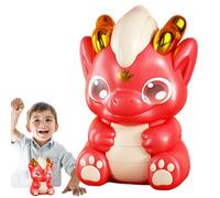 Dragon - Figurine du Nouvel an Chinois 2024, Pot d'économie d'argent, Statue, Mascotte des Dragons de l'année | Rangement ABS incassable pour Bureau de Chambre d'enfant