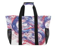 Dragon Fire 4th of Juillet Independence Day Sac utilitaire pliable avec poches en toile Grand sac de plage, Dragon Fire 4th of July Independence Day, 1 size, Tendance