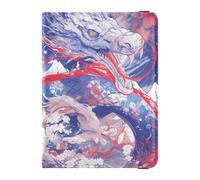 Dragon Fire - Porte-passeport en cuir pour le jour de l'indépendance du 4 juillet - Pour documents de voyage - Étanche, Dragon Fire 4th of July Independence Day, 1 size