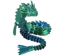 Dragón Flexible 3D - Figura Articulada Fidget, Diseño Moderno Creativo | Juguete Coleccionable Dragón Agua Tendencia para Niños Adultos Familia Amigos