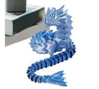 Dragon Flexible imprimé en 3D - Créature Fidget Mobile articulée, kit de modèle posable à articulations Pliables, Jouet de Construction DIY | Cadeau Amusant pour , Adolescents, Adultes, So