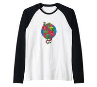 Dragon Floral Fantaisie créature avec Fleurs Manche Raglan