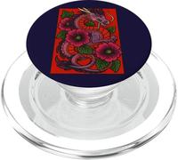 Dragon Floral Fantaisie créature avec Fleurs PopSockets PopGrip pour MagSafe
