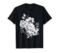 Dragon Floral Rose Mignon Fantaisie créature Fleur Art T-Shirt
