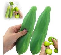 Dragon Fruit Squishy Toy - Jumbo Giant Slow Rising Squeeze Stress Reliever for Adults & Teens, Soft & Squishy Sensory Fidget Toy, Perfect for Desk Decompression & Fun Play (Cucumber,2pc)