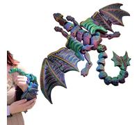Dragon Hand Puppet - Puppet animal d'impression 3D réaliste, jouet dragon interactif doux | Puppets de narration de créature fantastique, jeu de rôle créatif Play Puppets For Girls Birthday Party Ente