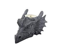 Dragon Head Candle Holder Noir Résine 13cm Halloween Événements à thème