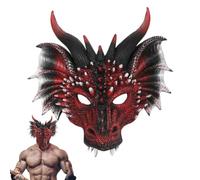 Dragon Headpiece - PU Foam Full Head Scary Horror Cool Head Cover Dress Up