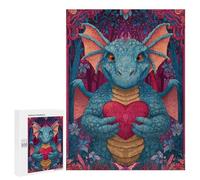 Dragon Holding Heart Fantasy Artwork -1 Puzzle 1000 Pièces Educa Jouet en Bois Cadeau Unique Décoration Intérieure Jeu Éducatif Challenge Toy Adultes Et Enfants À Partir De 14 Ans 500 PCS