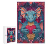 Dragon Holding Heart Fantasy Artwork -1 Puzzle 1000 Pièces Educa Jouet en Bois Cadeau Unique Décoration Intérieure Jeu Éducatif Challenge Toy Adultes Et Enfants À Partir De 14 Ans 1000 PCS