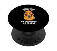 Dragon I Don't Like Morning People Or Mornings Or People PopSockets PopGrip Adhésif