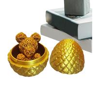 Dragon imprimé dans Un œuf - Œuf 3D en entièrement articulé | Ours en , Jouets de Bureau, Jouets de Pâques, Panier Anti-Stress pour Tableaux de Bord de Voiture, Tables de Chevet, Hauteur e