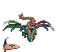 Dragon imprimé,Dragon,Dragon Fidget de 13 pouces avec articulations articulées - Figurine de dragon flexible, panier de Pâques, jouets de bureau de direction pour la journée et l'anniversaire de