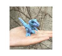 Dragon Imprimé en 3D Animaux d’Imprimante 3D Vélociraptor pour Home Office Executive Desk Décoration Surprise Fantasy Gifts-Blue Rainbow||9.7cm/3.8in