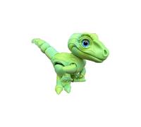 Dragon Imprimé en 3D Animaux d’Imprimante 3D Vélociraptor pour Home Office Executive Desk Décoration Surprise Fantasy Gifts-Green Rainbow||22cm/8.7in