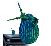 Dragon imprimé en 3D dans l'œuf - Jouet de dragon mobile - Dragon en cristal | Design à charnière entièrement flexible, figurine fantaisie créative, cadeau surprise coloré pour enfants, homme
