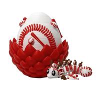 Dragon Imprimé en 3D,Décoration Élastique Articulée Amusante et Mignonne avec Miniature à l'Intérieur - Œuf Imprimé en 3D | Idéal pour Anniversaires Maison Voiture