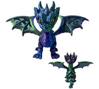 dragon imprimé en 3d dragon bleu en cristal décoration d'intérieur décor de bureau de direction décor de bureau de maison décor de gâteau pour fête d'anniversaire