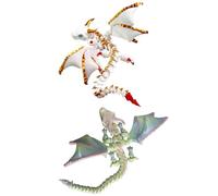 Dragon imprimé en 3D - Dragons articulés avec des Ailes Pliables | Modèle de Dragon ailé articulé, modèle imprimé en 3D Flexible pour la décoration de la Maison et du Bureau