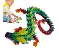 Dragon imprimé en 3D, figurine articulée de dragon en | Dragon Fidget Articulé pour Maison Voiture Bureau Décoration Jouet Noël Halloween D