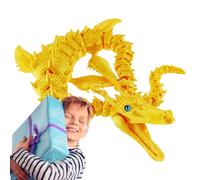Dragon Imprimé en 3D - Figurine De Dragon Entièrement Articulée, Jouet À Articulations Flexibles, Sculpture De Dragons en PLA pour La Décoration De La Maison Et du Bureau, Cadeau Anti-Stress P