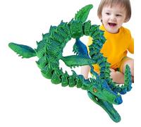 Dragon Imprimé en 3D - Figurine De Dragon Entièrement Articulée, Jouet À Articulations Flexibles, Sculpture De Dragons en PLA pour La Décoration De La Maison Et du Bureau, Cadeau Anti-Stress P