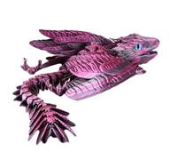 Dragon imprimé en, Dragon articulé imprimé en | Dragon volant avec détails de plume mobile multi-articulations,Jouets de dragon articulés, figurine de collection articulée unique pour Cre