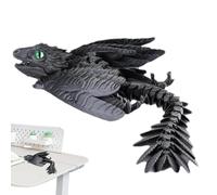 Dragon Imprimé En - Dragon Imprimé Flexible, Dragon Imprimé | Détails Meubles Et Ressort Avec Plusieurs Articulations, Dragon Volant, Jouet Sensoriel Et Agité, Modèle Animal Mobile