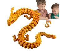 Dragon imprimé en forme de dragon, jouets flexibles de bureau pour animaux de compagnie - Dragon articulé, figurines de dragon, jouet agité, décoration du hog