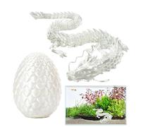 Dragon Imprimé,Oeuf De Dragon,Dragon Imprimé en dans Un Œuf,Oeuf De Dragon Portable, Jouet Articulé en Pierres Précieuses, pour Panier De Pâques,Cadeau pour Garçons Filles