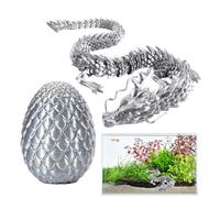Dragon Imprimé,Oeuf De Dragon,Dragon Imprimé en dans Un Œuf,Oeuf De Dragon Portable, Jouet Articulé en Pierres Précieuses, pour Panier De Pâques,Cadeau pour Garçons Filles